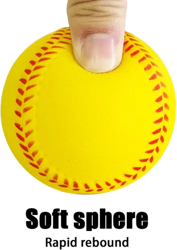 Miniatura 4 de Pelotas de béisbol suaves, paquete de 12 pelotas de béisbol de espuma de tamaño reglamentario para lanzar, atrapar y practicar bateo suave y seguro