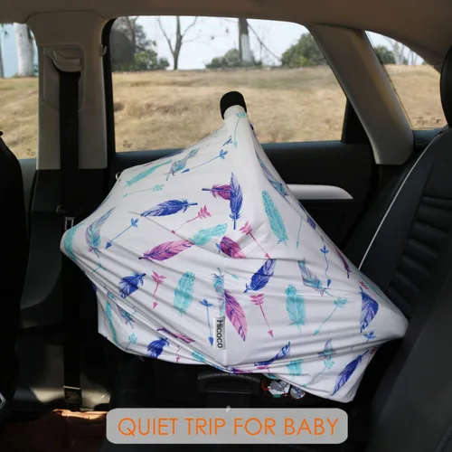 Miniatura 5 de Fundas de toldo para asiento de automóvil para lactancia - Fundas de asiento de automóvil para bebés, funda de lactancia multiusos, regalos