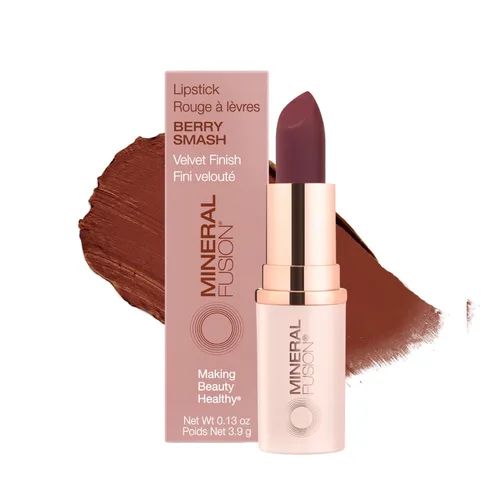 Miniatura 27 de Mineral Fusion Lápiz labial de larga duración, color de labios vívido y sin manchas con aceite de aguacate, manteca de semilla de cacao, libre