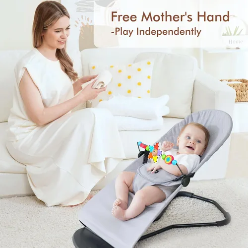 Miniatura 4 de iGRATENS Asiento de bebé para hamaca Baby Bjorn, juguete para hamaca de bebé suave y Bliss, fácil de colocar y quitar, materiales aptos para niños