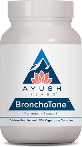 Ayush Herbs Bronchotone - Suplemento de apoyo bronquial, respiratorio y de apoyo inmunológico para mujeres y hombres, adultos, suplemento de cuidado