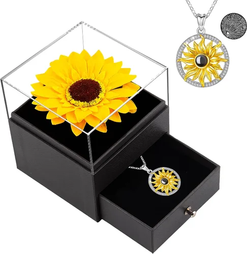 Miniatura 7 de Regalo de graduación de rosa morada para ella, regalos de cumpleaños para mujeres, rosa para siempre en flores frescas de vidrio, regalos de figura