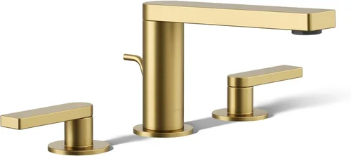 Miniatura 20 de Kohler 73060-4-BV Composed Grifo de lavabo de baño con manijas de palanca, 1.2 gpm, bronce cepillado vibrante Bronce pulido vibrante
