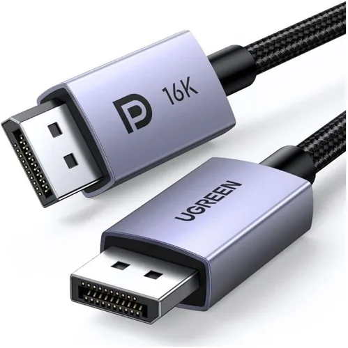 UGREEN Cable DisplayPort 2.1 de 16K de 3.3 pies [certificado VESA] DP 2.1 54Gbps compatible con 8K @240Hz 1080P a 540Hz HDR, HDCP, DSC 1.2a, cable