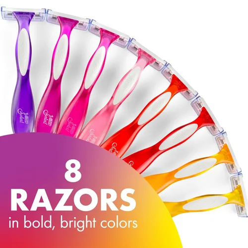 Miniatura 2 de BIC Soleil - Maquinillas de afeitar desechables de 3 hojas para mujer, 3 colores, tira lubricante de aloe vera y vitamina E para afeitados suaves