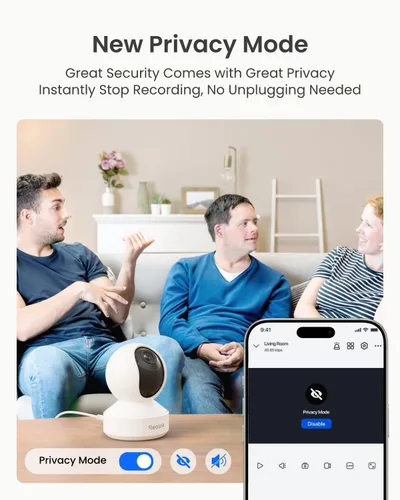 Miniatura 6 de REOLINK Cámara de seguridad para interiores, cámara WiFi enchufable Super HD de 5MP con PTZ, seguimiento automático, IA humana/mascota, ideal