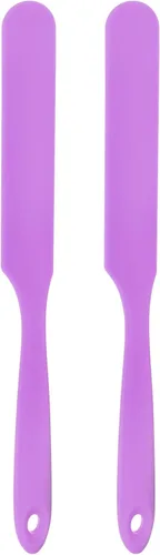 Miniatura 12 de HARFINGTON 2 espátulas de silicona raspadoras de 9.45 pulgadas, reutilizables, antiadherentes, flexibles, para resina epoxi, pintura líquida, Gris