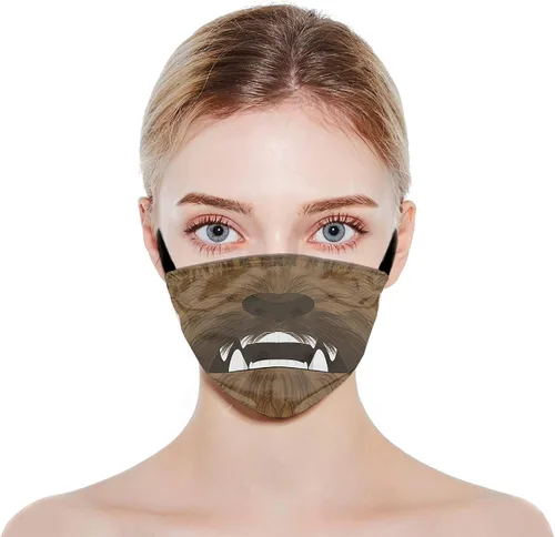 Miniatura 3 de Men Women's 3Pcs Face Mask Washable Face Mask with Adjustable EarLoops Face Mask Bandana