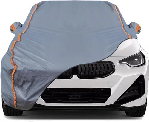Miniatura 22 de TUCAREST - Funda de auto completa de 6 capas de alta calidad, diseño de cremallera de carcasa dura, impermeable, resistente a la intemperie