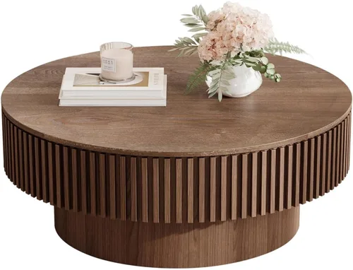 Miniatura 15 de LKTART Mesa de Centro con Tapa Elevable para Sala de Estar, Mesa de Centro Acanalada de Acento con Almacenamiento, Mesa de Té Central Rectangular
