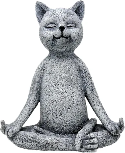 Estatua de gnomo para jardín, de Funny Guy Mugs, talla única Gato del dedo medio