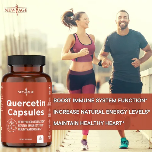 Miniatura 5 de NEW AGE Quercetina 1000mg Quercetina Cápsulas Vegetarianas 120 Recuento