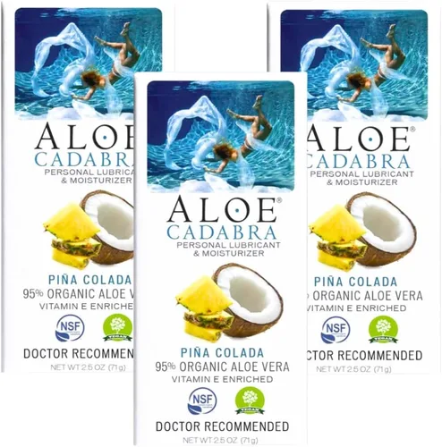 Miniatura 9 de Aloe Cadabra Lubricante personal saborizado e hidratante vaginal, lubricante orgánico de aloe comestible para hombres, mujeres y parejas, no mancha