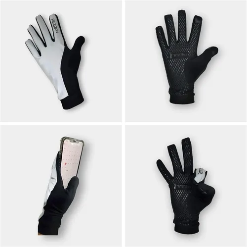 Miniatura 3 de ReflecToes Guantes de correr reflectantes de invierno - Guantes cálidos compatibles con pantalla táctil - Forro polar térmico - Guantes de alta