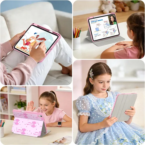 Miniatura 9 de Supveco Funda para iPad (A16) de 11ª generación de 11 pulgadas (2025), iPad de 10.9 pulgadas (2022) con soporte para lápiz, funda de alta calidad