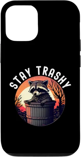Miniatura 26 de iPhone 16 Stay Trashy Funny Raccoon Case