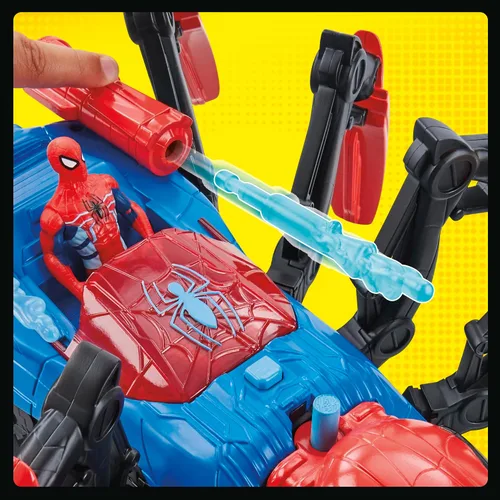 Miniatura 8 de Marvel Spider-Man Car Playset con función de explosión y figura de acción para niños a partir de 4 años