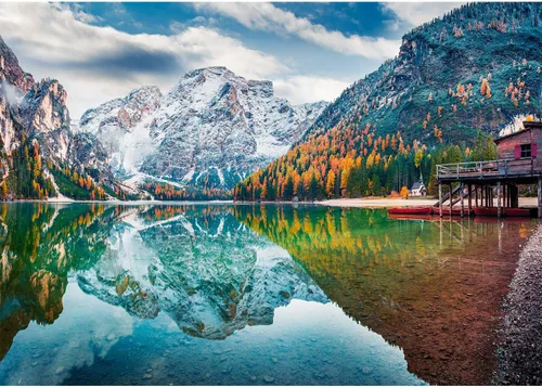 Rocorose Rompecabezas de 1000 piezas de otoño de los Alpes italianos Naturpark para niños y adultos