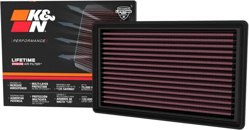 K&N Filtro de aire del motor: alto rendimiento, premium, lavable, filtro de repuesto: compatible con Toyota Yaris/Yaris Cross 2021-2023, 33-3179