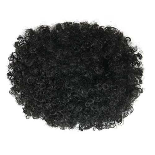 Miniatura 4 de Extensión de cola de caballo afro rizada encrespada con cordón para mujeres, cola de caballo afro con cordón, rizos encrespados sintéticos, piezas