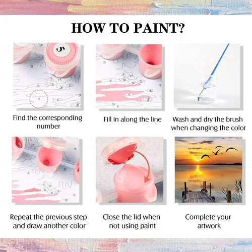 Miniatura 6 de Pintura de bolas de flores por números para adultos, kit de pintura por números para adultos, paquete de pintura por números para principiantes