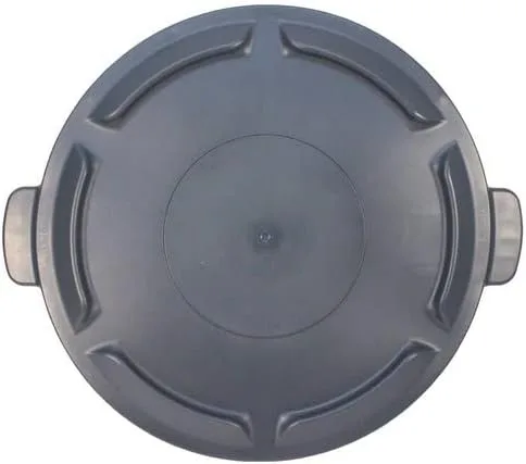 Miniatura 2 de Kratos - Tapa superior plana redonda para bote de basura de 32 galones, modelo central 576-A22, gris