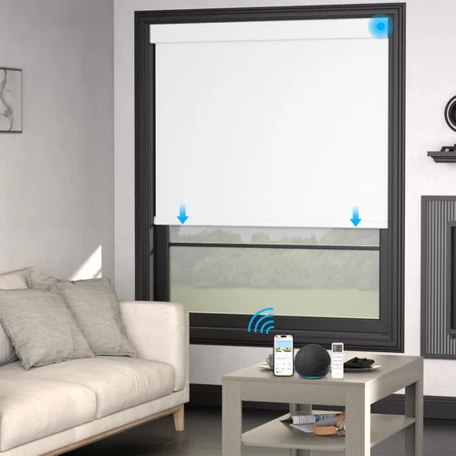 Miniatura 36 de MYshade Persianas enrollables personalizadas para ventana, persianas enrollables para ventanas con cable, bloqueo solar, protección de privacidad