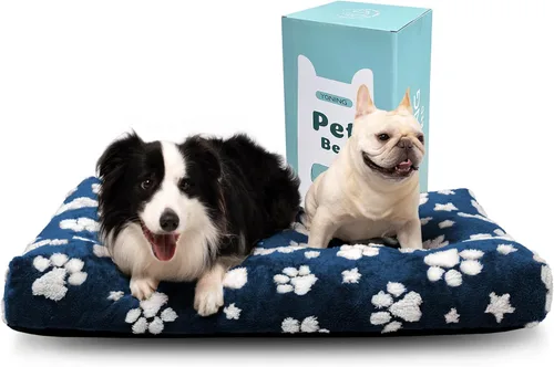 Miniatura 20 de Camas para perros grandes, bonita cama gruesa para perrera, cama mullida para mascotas con funda extraíble lavable y parte inferior antideslizante
