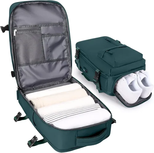 Miniatura 20 de VGCUB - Mochila grande para viaje, trabajo, negocios, mochila para laptop aprobada como equipaje de mano para vuelos, unisex, Negro -, Grande, Large