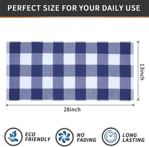 Miniatura 6 de Mordimy Toallas de cocina 100% algodón con tejido de gofre, 13 x 28 pulgadas, paños de cocina súper suaves y absorbentes para secar platos, paquete