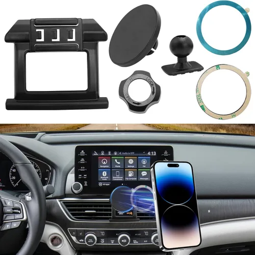Miniatura 13 de Compatible con soporte para teléfono Honda Civic 2016-2021, ranura de luz de peligro de montaje, para soporte de teléfono Civic Air Vent de 10ª