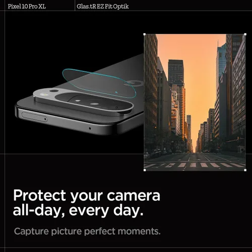 Miniatura 3 de Spigen Protector de pantalla y lente de cámara [Glas.tR EZ Fit Optik] diseñado para Pixel 10 Pro XL [compatible con carcasas] - 2