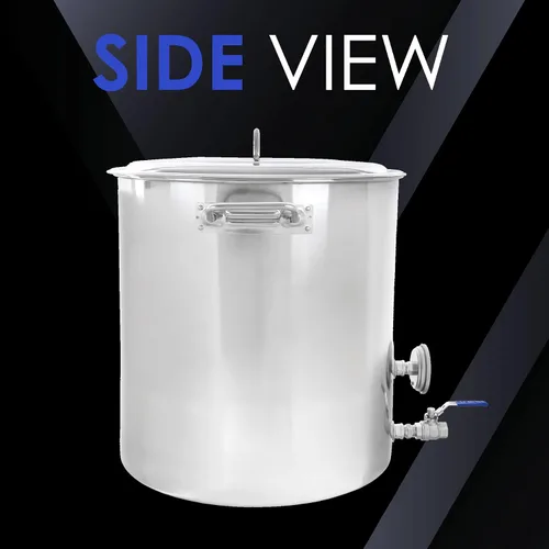 Miniatura 2 de CONCORD - Olla de acero inoxidable para preparar cerveza casera (accesorios sin agua) (20 cuartos de galón/5 galones)