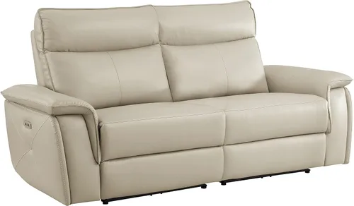 Miniatura 3 de Lexicon Raelynn Power - Sofá biplaza reclinable doble, color gris pardo gris topo
