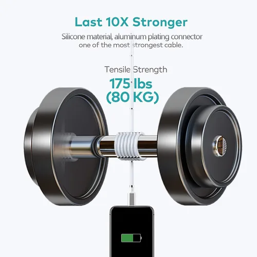 Miniatura 5 de AICase Cable magnético tipo C a Lightning para iPhone, tipo C, súper organizado, carga magnética, nano datos, compatible con iPhone