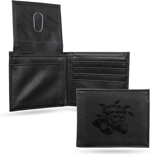 Miniatura 14 de NCAA Rico Industries Cartera Billetera con Grabado Láser Cartera Billetera con Grabado Láser - Diseño Delgado - Gran Regalo