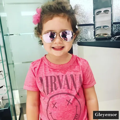 Miniatura 64 de Gleyemor Lentes de sol polarizados estilo aviador para niños y niñas, jóvenes, adolescentes, dos tamaños de 1.969 in y 2.047 in