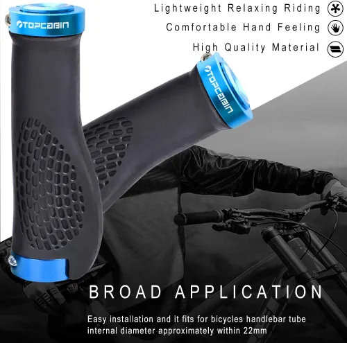 Miniatura 4 de Puños ergonómicos de manubrio de bicicleta, de Topcabin, con amplia superficie de agarre
