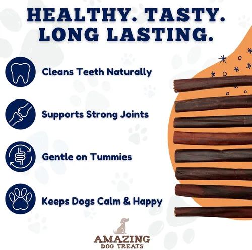 Miniatura 4 de Amazing Dog Treats Barra de Colágeno de 6 Pulgadas - (10 Unidades) - Barras de Colágeno para Perros - Huesos para Perros Sin Cuero