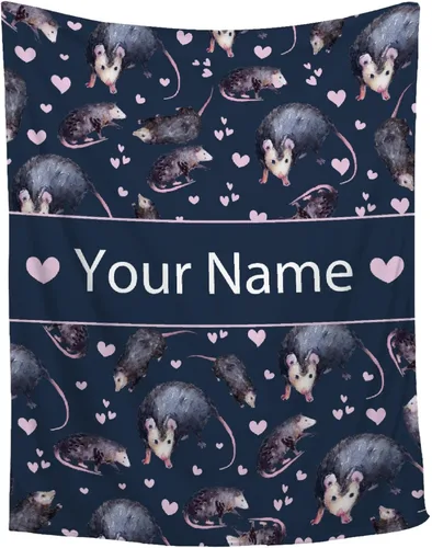 Miniatura 13 de Manta de zarigüeya personalizada Regalo ultrasuave de «Just A Girl Who Loves Opossums» para niñas, decoración divertida para el hogar de animales