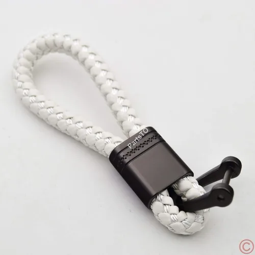 Miniatura 8 de Llavero con cuerda de diseño de tejido de bellota para automóvil, compatible con Porsche Maserati Mercedes BMW Cadillac Lexus Ford Toyota VW Honda