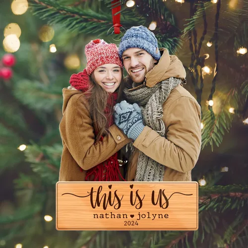 Miniatura 13 de Adorno fotográfico personalizado, adornos de Navidad personalizados, impresión de doble cara, acrílico 2D, 3.5 pulgadas, 4.25 pulgadas o 5.25
