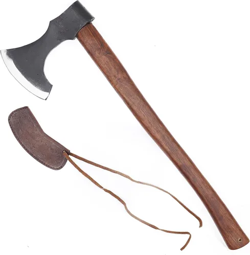 Miniatura 7 de Armory Replicas™ Dragon Slayer - Hacha de batalla vikinga – Hacha de decapitación de acero al carbono de 23 pulgadas con diseño de nudo, opciones