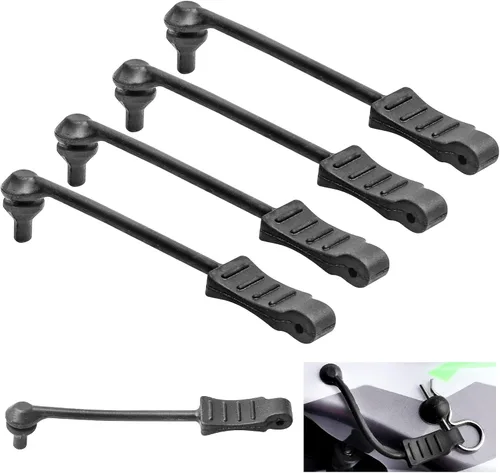 Miniatura 8 de HobbyPark 20 lengüetas de goma RC para clips de cuerpo de automóvil RC 1/18 1/24 (se ajusta a varilla de 0.028 in y 0.039 in)