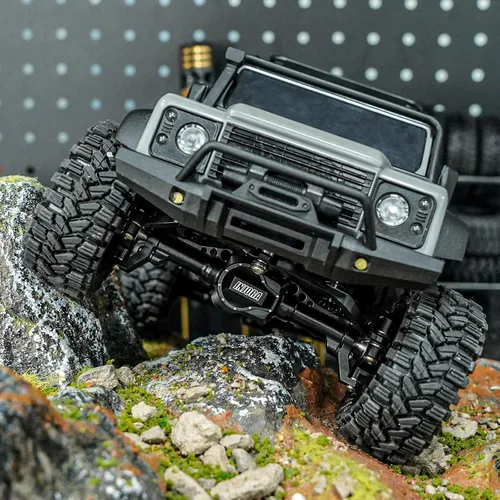 Miniatura 7 de INJORA Juego de ejes delantero y trasero - Ejes completos de aluminio extendidos +4mm para actualización TRX4M 1/18 RC Crawler Car