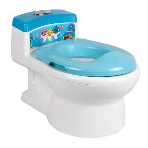 The First Years Asiento de Inodoro para Bebés Pinkfong Baby Shark y Asiento de Inodoro para Niños Pequeños - Asiento de Inodoro para Entrenamiento