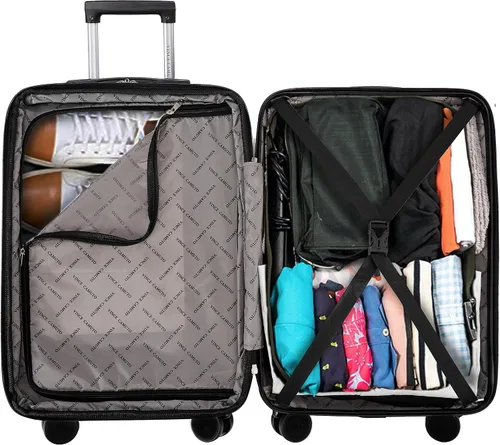 Miniatura 3 de Vince Camuto - Carrito rígido extensible y ligero con ruedas giratorias dobles, Azul tinta, 28-Inch