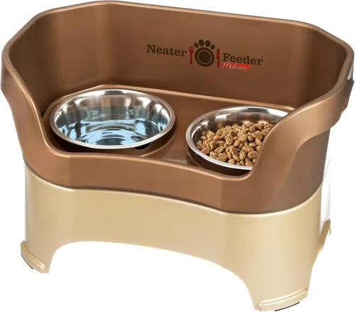 Miniatura 36 de Neater Pet Brands Neater Feeder Deluxe Cuencos para perros a prueba de derrames elevados para perros grandes de más de 40 libras, fabricado en EE.