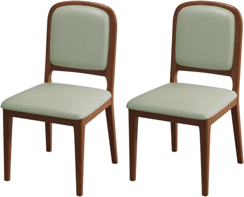 Miniatura 15 de Solid Wood Dining Room Chairs Minimalist,Kitchen Chairs with Soft Padded Back,Living Room Chair for Office Reading,Wood Frame,Armless Vanity