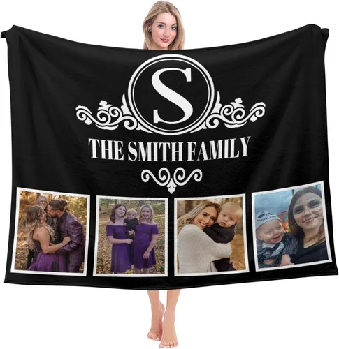Miniatura 13 de Mantas personalizadas con fotos, regalos personalizados para parejas, manta con fotos personalizada, regalos para siempre y para siempre, regalo